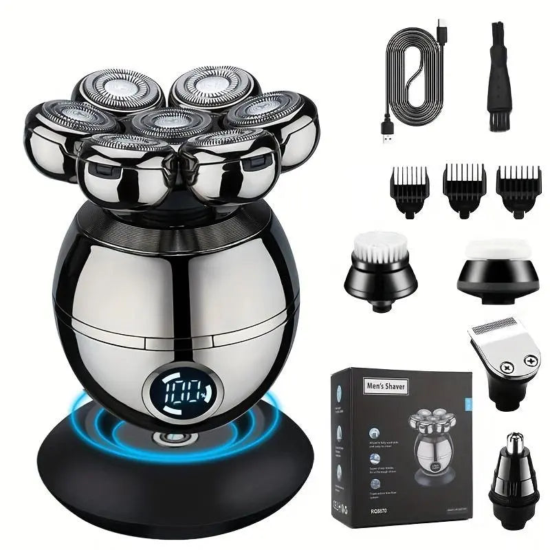 Multifunctional Hair Clipper Set, Electric Hair Trimmer with Multipurpose Replacement Head, Professional Hair Clipper Set for Men, Clippers for Men Trimmers for Men